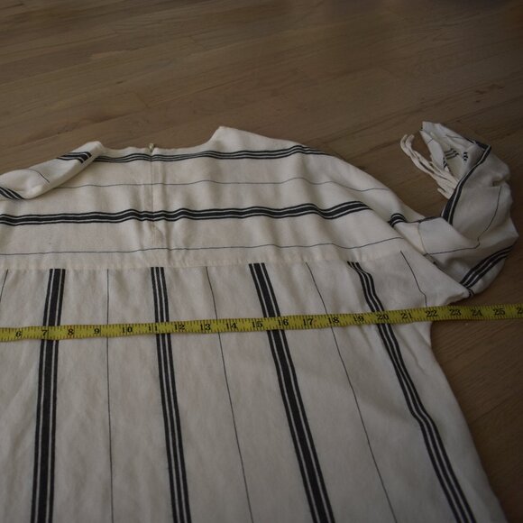 Tibi black striped white crewneck blouse - Picture 10 of 10